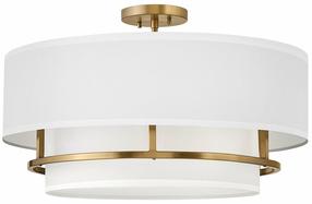 Šviestuvas lubų Elstead Lighting Graham, E14, 4 x 10 W, balta sp. / žalvario sp.