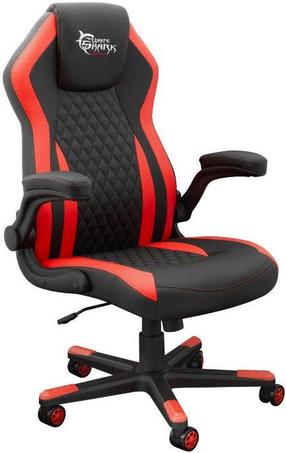 Игровой стул White Shark Dervish K-8879, 66 x 69 x 113 - 123 см, черный цв./красный цв.