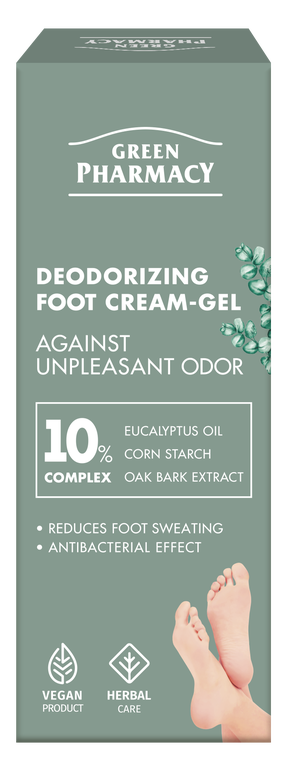 Pėdų kremas Green Pharmacy Deodorizing Against Unpleasant Odor, 75 ml