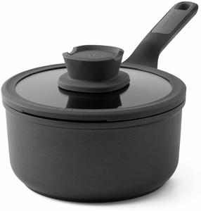 Kastrul BergHOFF Leo Stone+, Ø18 cm, 2 l, must v.