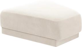 Pufas Micadoni Miley Blu 22, šviesiai smėlinė, 83 cm x 78 cm x 40 cm