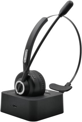 Bezvadu austiņas Sandberg Bluetooth Office Headset Pro, melna krās.