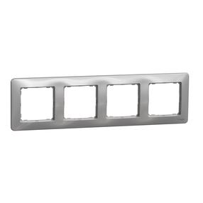 Rāmis 4PL Schneider Electric Sedna Design SDD313804, alumīnija krās. 4 v.