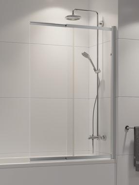 Vannisein Magnifity Longa, 100 cm x 150 cm, läbipaistev v./kroom v./läbipaistev