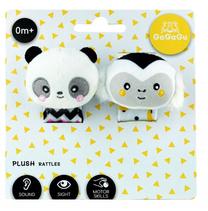 Barškutis Tm Toys Panda/Monkey, balta sp./juoda sp./pilka sp., 2 vnt.