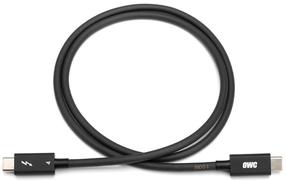 Провод OWC Thunderbolt Cable, USB Type C, 70 см, черный цв., 100 Вт