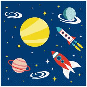 Бумажные салфетки PAW Space, 33 см x 33 см, многоцветный, 20 шт.