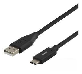 Kabelis Deltaco Baltic, USB Type A/USB Type-C, 150 cm, melna krās.