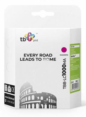 Rašalinio spausdintuvo kasetė TB Print TBB-LC1000MA, purpurinė (magenta) sp., 22 ml