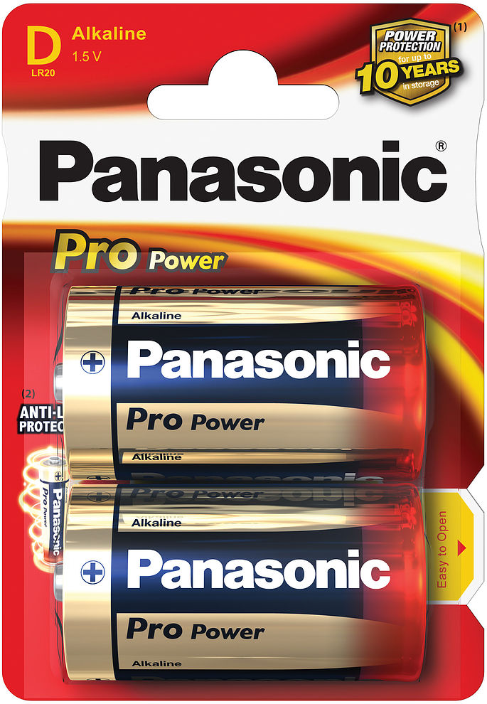 Patareid Panasonic baterija, D, 1.5 V