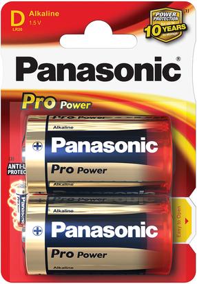 Elementai Panasonic baterija, D, 1.5 V