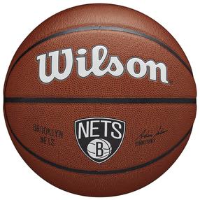 Krepšinio kamuolys Wilson Team Alliance Brooklyn Nets, 7 dydis, ruda sp./balta sp./juoda sp.