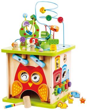 Развивающий кубик Hape Forest Animal, многоцветный, 14 шт.