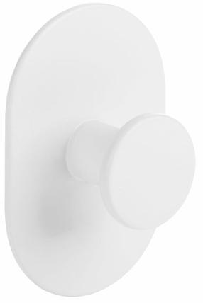 Kabliukas Laveo Miri, 40 mm x 20 mm x 60 mm, balta sp.