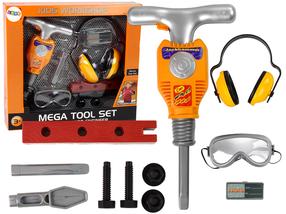 Žaislinis meistro įrankių rinkinys Lean Toys Kids Workshop Mega, įvairių spalvų