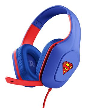 Vadu austiņas bērniem Trust GXT416SM ZIROX Superman 25738, zila krās./sarkana krās.