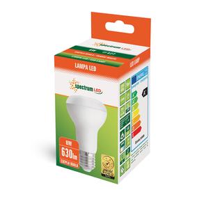 Spuldze Spectrum LED, R63, 3000 °K, E27, 8 W, 710 lm