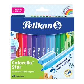 Flomāsteri Pelikan Colorella Star, vienpusējs, 24 gab.