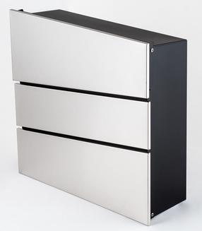 Postkast Haushalt PD970, hõbe v./must v., 40 cm x 12 cm x 40 cm