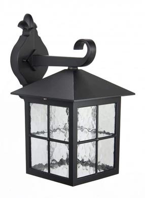 Sieninis lauko šviestuvas Su-Ma Venice, 60W, E27, IP43, juoda sp., 18.5 cm x 34 cm