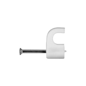 Kabeļu turētājs Baltplast, 5 - 8 mm, balta krās., 25 gab.