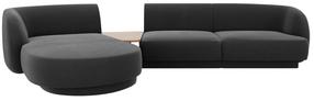 Modulinė sofa Micadoni Miley Blu14, grafito sp., kairinė, 300 x 145 cm x 70 cm
