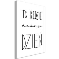 Reprodukcija Artgeist Art Of Words - Inspirational Black Text On White DKDRP0060, 40 cm x 60 cm