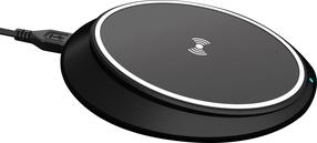 Bezvadu lādētājs Xqisit Wireless Fast Charger, Qi Wireless, melna krās., 10 W