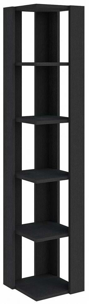 Kampinė lentyna Kalune Design Nati Corner, juoda sp., 160.8 cm x 31.8 cm x 31.8 cm