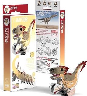 3D puzle Raptor, 8 cm x 3.7 cm, 35 gab., brūna krās.