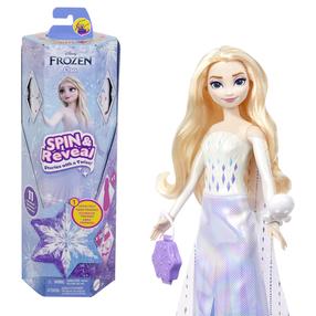 Lėlė su priedais Mattel Disney Frozen Spin % Reveal, 30 cm, balta sp.