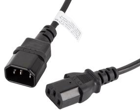 Juhe Lanberg IEC C14, IEC C13, 1.8 m, must v.