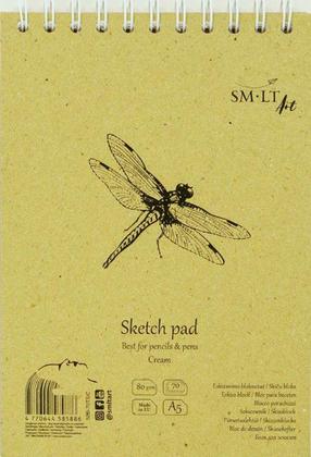Joonistuspaber Smiltainis Sketch Pad, A5, 80 g/m², valge v., 21 cm x 14.8 cm, 70 lk. tk.