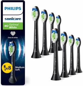 Elektrinio dantų šepetėlio galvutė Philips HX6068/88, juoda sp., 8 vnt.