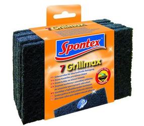 Sūklis-skrāpis Spontex Grill Max, melna krās., 7 gab.