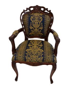 Ēdamistabas krēsls MN 15135-STD011 3624060, zila krās./brūna krās., 60 cm x 64 cm x 105 cm