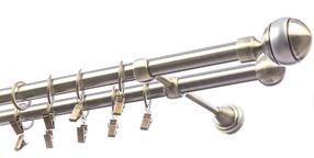 Karnīzes komplekts Olimp Kula Olimp, 400 cm, Ø 19 mm, antīkais zelts krās.