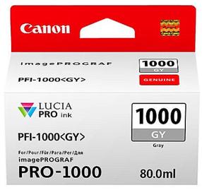 Spausdintuvo kasetė Canon PFI-1000, pilka sp., 80 ml