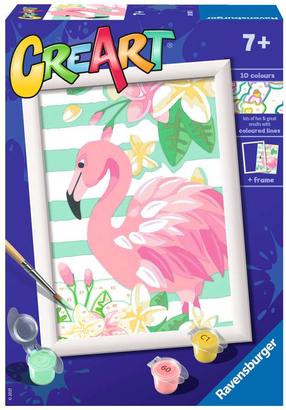 Tapymas pagal skaičius Ravensburger CreArt Pink Flamingo