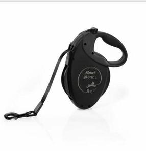 Automatinis pavadėlis Flexi Giant, juoda sp., L