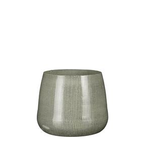 Puķu pods Mica Benson 1073520, metāls, Ø 19 cm, pelēka krās.