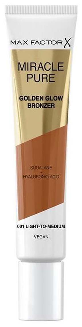Bronzējošs krēms Max Factor Miracle Pure Golden Glow, light-to-medium krās., 001, 15 ml