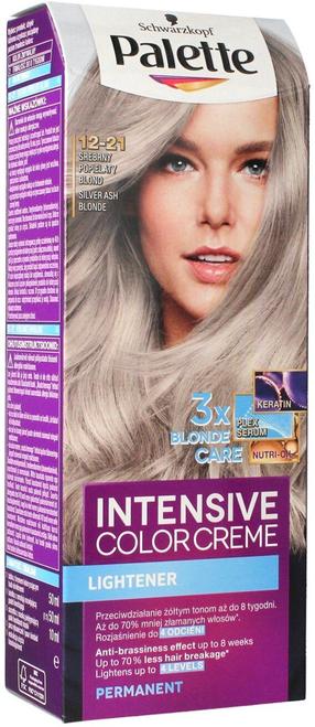 Plaukų dažai Schwarzkopf Palette Intensive Color Creme Lightener, silver ash blond sp., 12-21, 110 ml