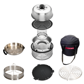 Reisi/pikniku grill Cobb Premier Air, hõbe v., 33 cm