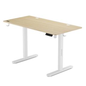Datorspēļu galds regulējams augstums SENSE7 Nojo, 120 cm x 60 cm, 72 - 118 cm, balts krās./priedes krās.