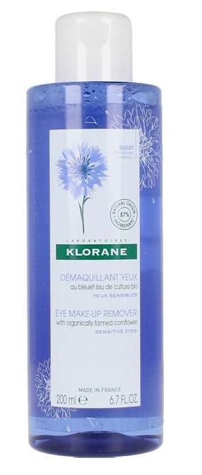 Kosmētikas noņemšanas līdzeklis Klorane Eye Make-up Remover, 200 ml