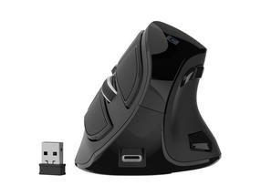 Bezvadu datora pele Natec Euphonie Pro NMY-2291, bluetooth / 2.4ghz, melns krās.