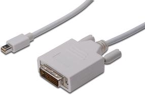 Adapter Assmann Mini DisplayPort, DVI-D female, 2 m, valge v.