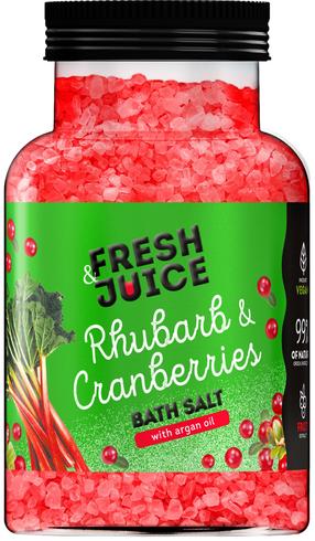 Vonios druska Fresh Juice Rhubarb & Cranberries, 700 g