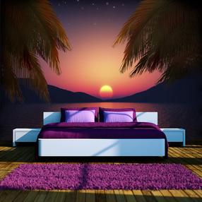 Fototapetas Artgeist Romantic Evening On The Beach LNEW011138, 140 cm x 200 cm